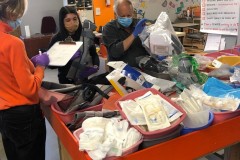 Yoel Magid and Karen Levin volunteering at AFYA (2021)
