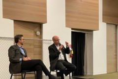 Rabbi Blake and Brian Cohen from Hillel 2022